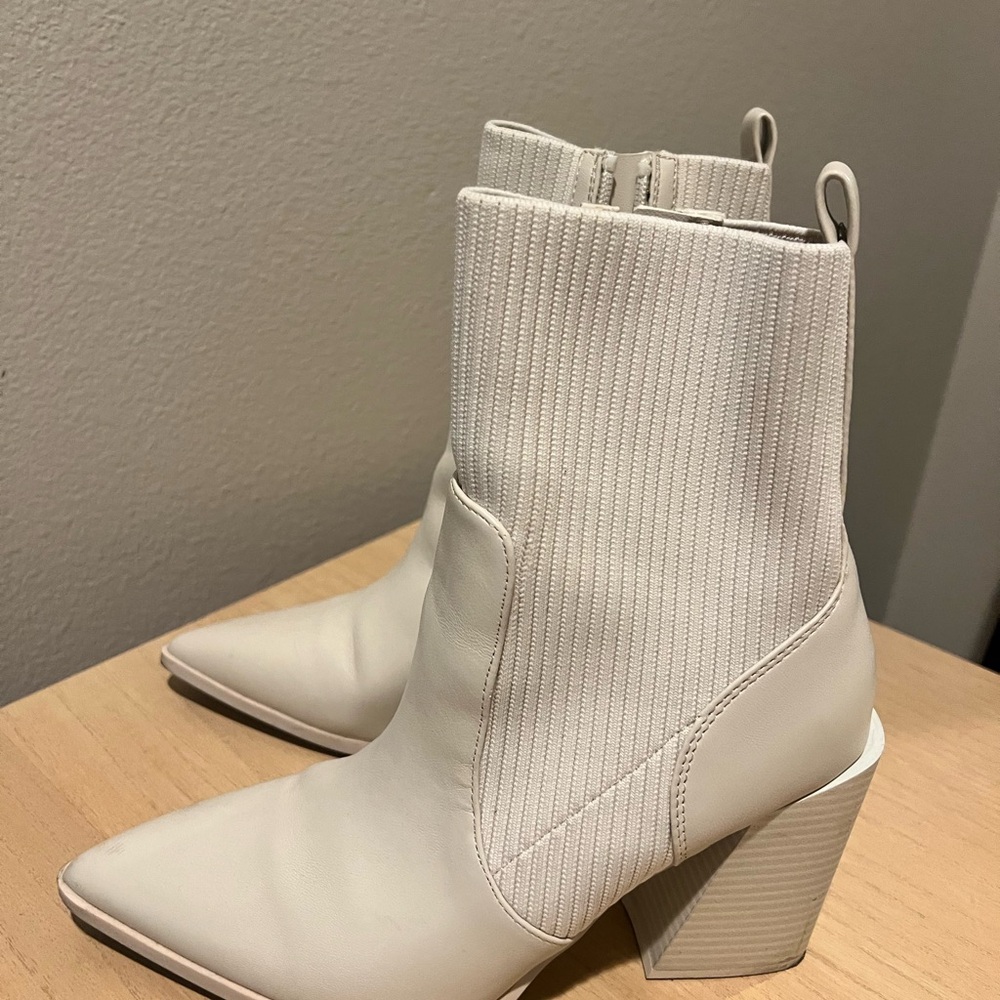 Wild Pair Off-White Heeled Boots